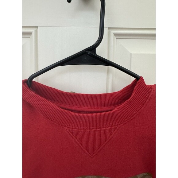 Coach CE457 Signature Ski Crewneck Fleece Sweatshirt Red Catskills  Org $298 - Picture 6 of 9